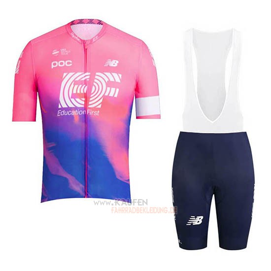 EF Education First Kurzarmtrikot 2019 und Kurze Tragerhose Rosa